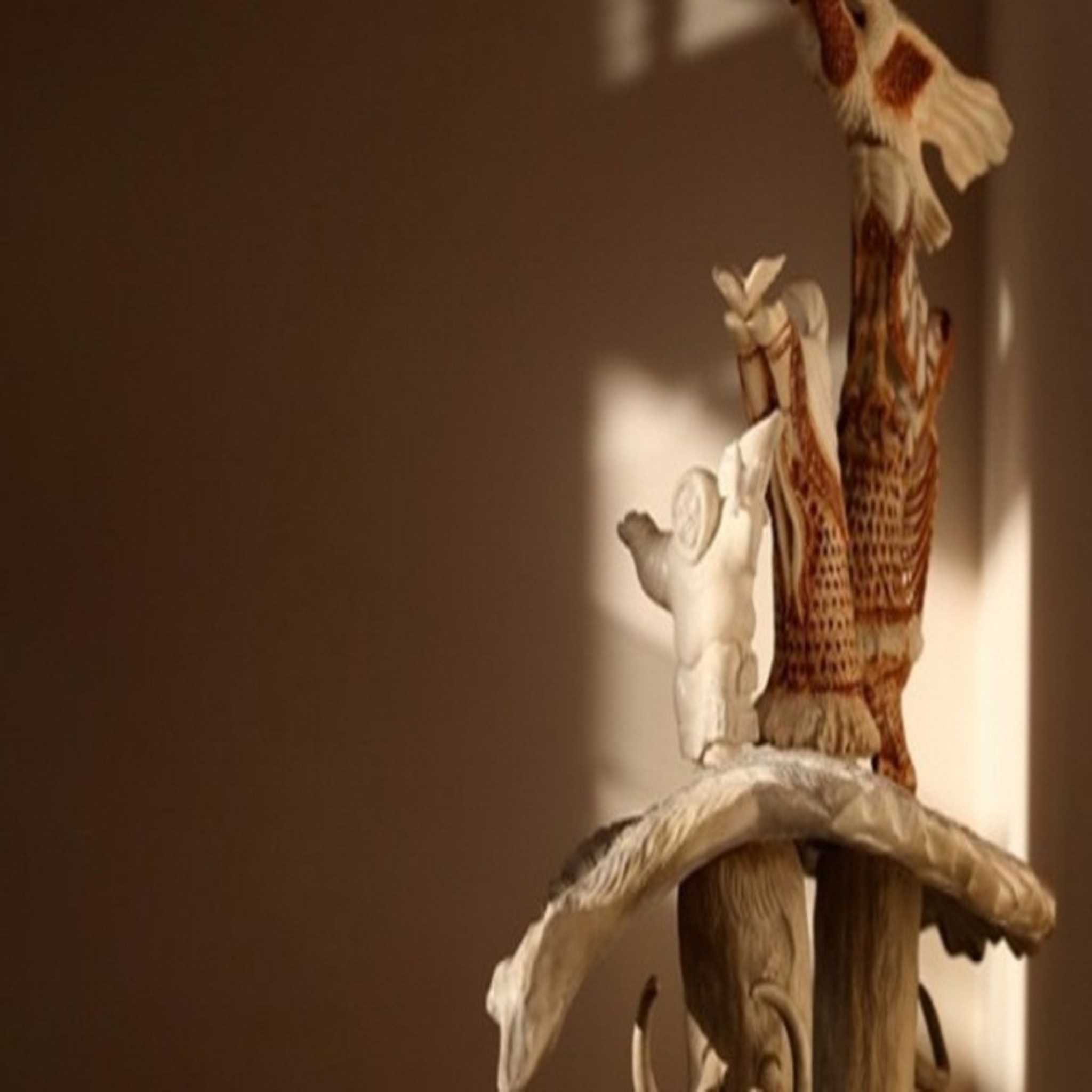 Exhibition carved bone The time has come